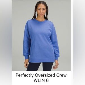 Lululemon Athletica Blue Sweatshirt Relaxed Fit